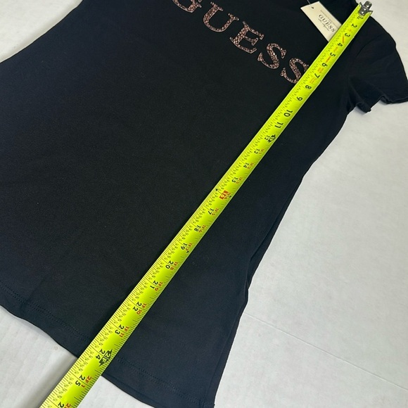 Guess Black Short Sleeve Top Size XSmall Womens NWT - Picture 6 of 9